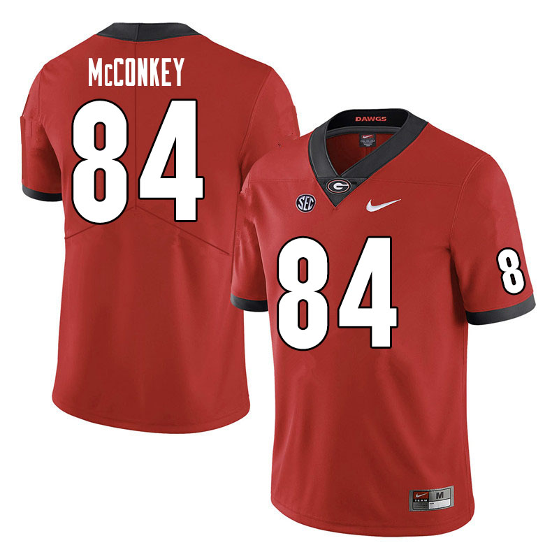 Men #84 Ladd McConkey Georgia Bulldogs College Football Jerseys Sale-Red